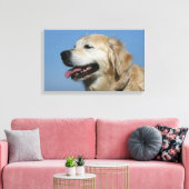 Golden Retriever Headshot 4 Canvas Afdruk (Insitu (Woonkamer))