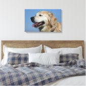 Golden Retriever Headshot 4 Canvas Afdruk (Insitu (Slaapkamer))
