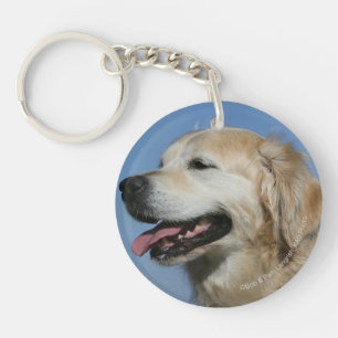 Golden Retriever Headshot 4 Sleutelhanger