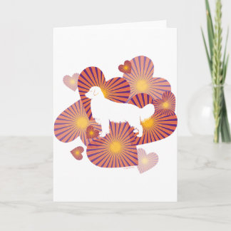 Golden Retriever Heart Design Feestdagen Kaart