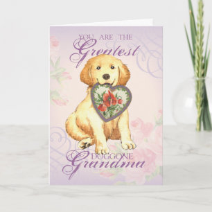 Golden Retriever Heart Grandma Kaart