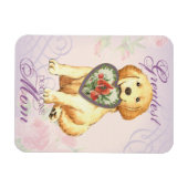 Golden Retriever Heart Mam Magneet (Horizontaal)