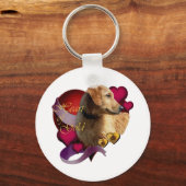 Golden Retriever Heart of Gold Sleutelhanger (Voorkant)