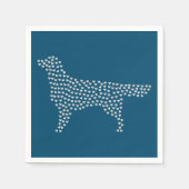 Golden Retriever Hearts Servet (Voorkant)