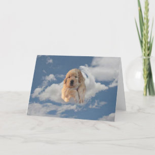 Golden Retriever heeft een Heavenly Birthday-kaart Kaart