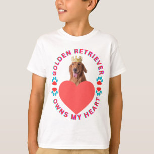 Golden Retriever heeft mijn hart veroverd T-shirt