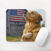 Golden Retriever heeft trouw gezworen Muismat (Met muis)