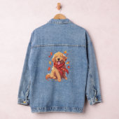 Golden Retriever Herfst herfstbladeren Denim Jacket (Hangar)