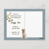 Golden Retriever Herinnering van Dierenarts Kantoo Briefkaart (Achterkant)