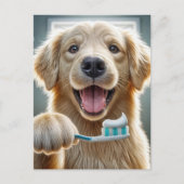 Golden Retriever Herinnering van Dierenarts Kantoo Briefkaart (Voorkant)