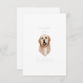 Golden Retriever - Het leven is beter met een Gold RSVP Kaartje (Voorkant / Achterkant)