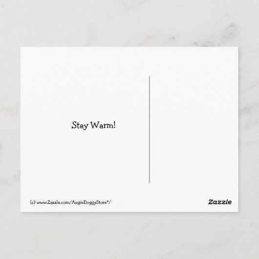 Golden Retriever Hibernationenwarm Briefkaart (Achterkant)