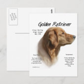 Golden Retriever History Design Briefkaart (Voorkant / Achterkant)