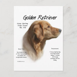 Golden Retriever History Design Briefkaart