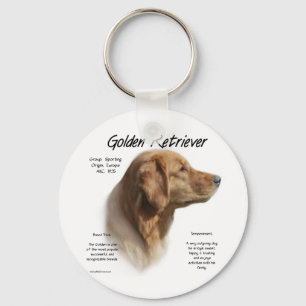 Golden Retriever History Design Sleutelhanger