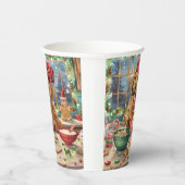 Golden Retriever Holiday Baking: Feestelijke Kerst Papieren Bekers (Rechts)