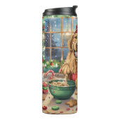 Golden Retriever Holiday Baking: Feestelijke Kerst Thermosbeker (Gedraaid links)
