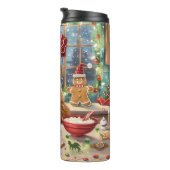 Golden Retriever Holiday Baking: Feestelijke Kerst Thermosbeker (Geroteerd rechts)