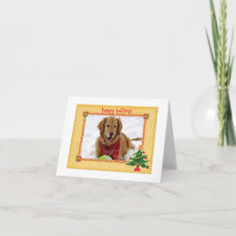Golden Retriever Holiday Briefpapier Feestdagen Kaart