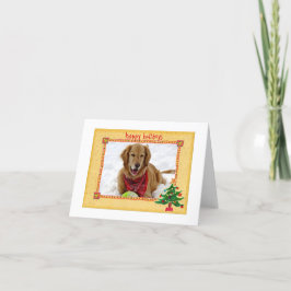 Golden Retriever Holiday Briefpapier Feestdagen Kaart