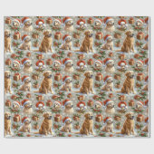 Golden Retriever Holiday Charm Kerstmis Cadeaupapier