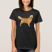 Golden Retriever Holiday Christmas Light 454 T-shirt (Voorkant)