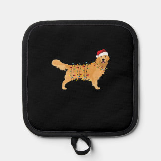 Golden Retriever Holiday Christmas Light Essential Pannenlap