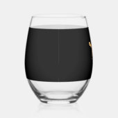 Golden Retriever Holiday Christmas Light Essential Wijnglas Zonder Voet (Rechts)