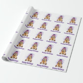 Golden Retriever Holiday Wrapping Paper Cadeaupapier (Uitgerold)