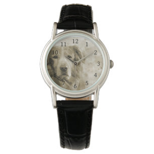 Golden Retriever Hond 145 Horloge