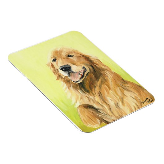 Golden Retriever Hond Art Magnet Magneet (Rechterzijde)