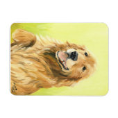 Golden Retriever Hond Art Magnet Magneet (Horizontaal)