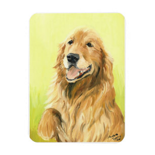 Golden Retriever Hond Art Magnet Magneet