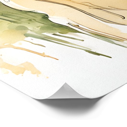 Golden Retriever - Hond Art Print (Hoek)