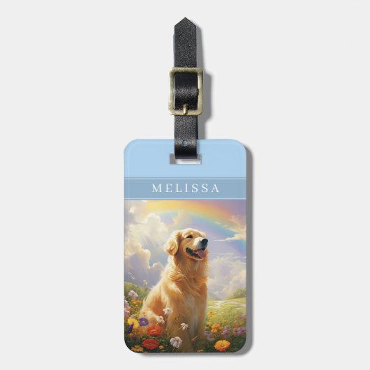 Golden Retriever Hond Bagage Labels (Voorkant verticaal)