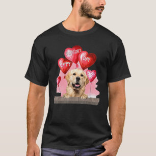 Golden Retriever Hond Fijne Valentijnsdag Huisdier T-shirt