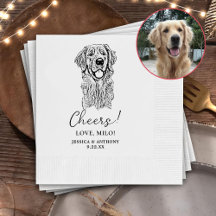 Golden Retriever Hond Gepersonaliseerd Cheers Serv