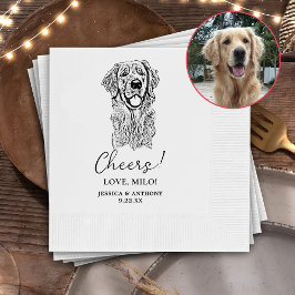 Golden Retriever Hond Gepersonaliseerd Cheers Serv Servet
