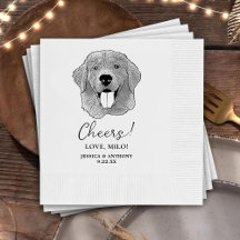 Golden Retriever Hond Gepersonaliseerd Cheers Serv