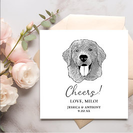 Golden Retriever Hond Gepersonaliseerd Cheers Serv Servet