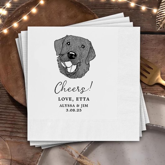 Golden Retriever Hond Gepersonaliseerd Cheers Serv Servet