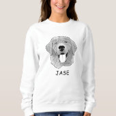 Golden Retriever Hond Gepersonaliseerde Pet Lover Trui (Voorkant)