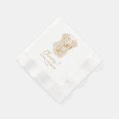 Golden Retriever Hond Gepersonaliseerde Proost Servet (Hoek)