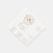 Golden Retriever Hond Gepersonaliseerde Proost Servet (Hoek)