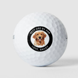 Golden Retriever Hond Gepersonaliseerde tekening Golfballen