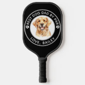 Golden Retriever Hond Gepersonaliseerde tekening Pickleball Paddle (Voorkant)