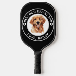 Golden Retriever Hond Gepersonaliseerde tekening Pickleball Paddle