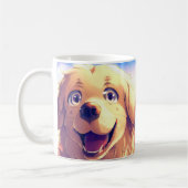 Golden Retriever-hond glimlachen Koffiemok (Links)