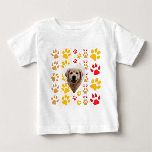 Golden Retriever Hond Hart Paws Print (Voorkant)