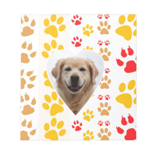Golden Retriever Hond Hart Paws Print Notitieblok